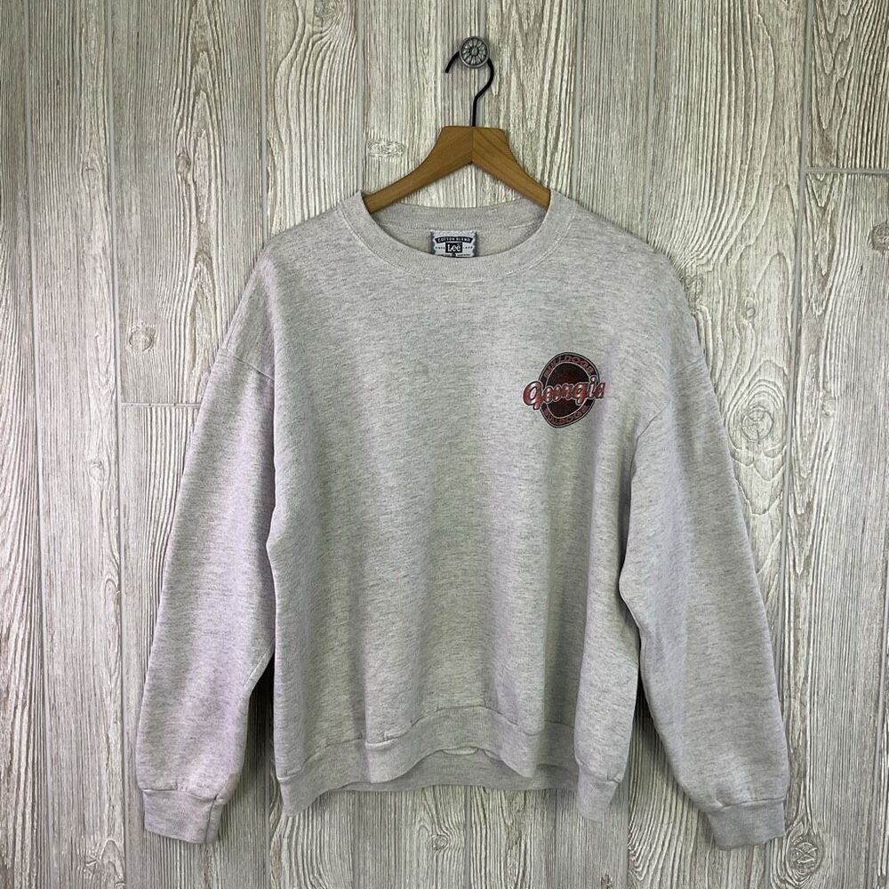 Vintage Rare Lee Cotton Blend Men's XL Grey Georgia Bulldogs Sweater Crewneck